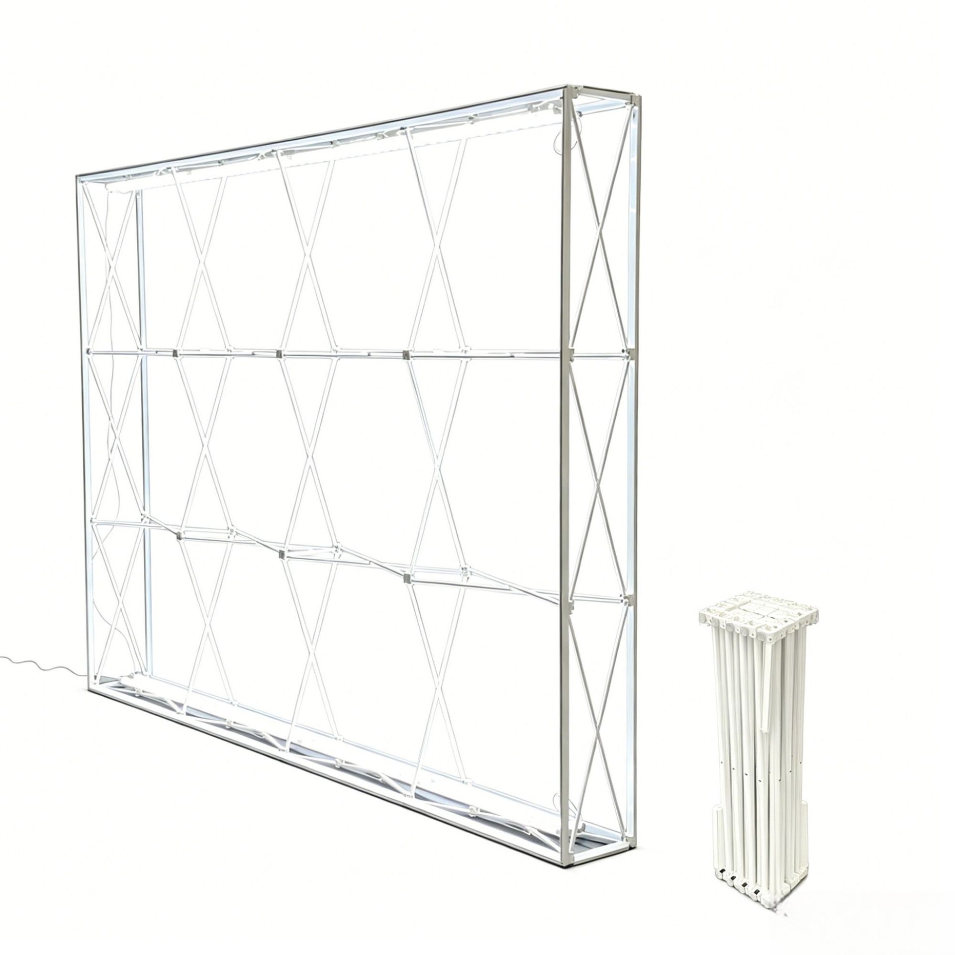 Comercio exterior transfronterizo LED iluminante caja de luz de red personalizada estante de exhibición publicitaria de eventos de exposición de pared de firma estante de publicidad