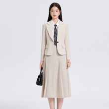 大学生面试西装外套女职业正装通勤职场答辩穿搭小个子西服套装裙
