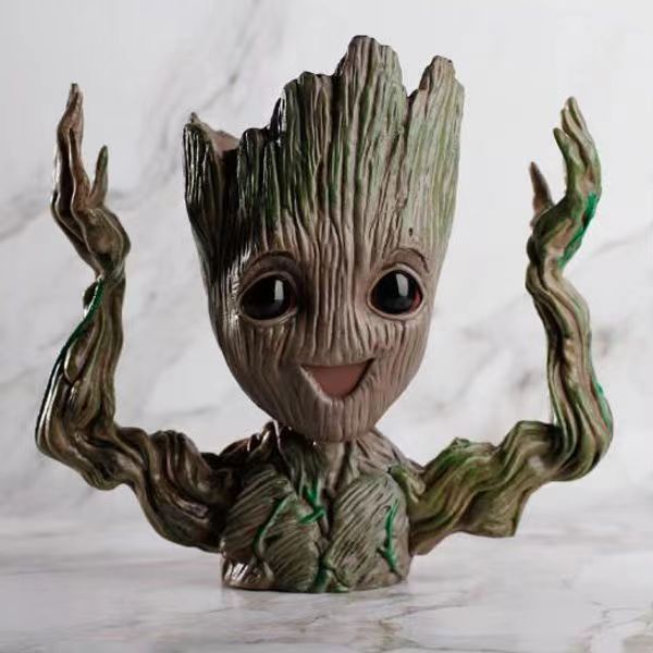 ガーディアンズ・オブ・ギャラクシー フラワーポット ツリーマン グルート ベビーツリーマン PVC フィギュア オーナメント プレミアムエディション|undefined