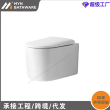 Watermark澳大利亚单孔冲水陶瓷壁挂式马桶出口墙排坐便器挂便器