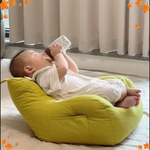 Baby Sofa Can Lie down and Sleep, Small Month-Old Baby Sofa Single Cute Bear Sofa Chair Cartoon Kids Seat