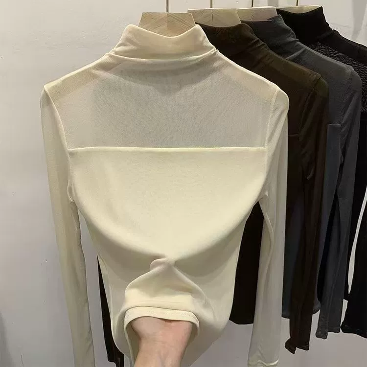 Сплошная рубашка с кружевным нижним вырезом