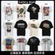Gallery dept American style fashion brand printed short sleeve Vintage summer loose retro distressed high street T-shirt for men