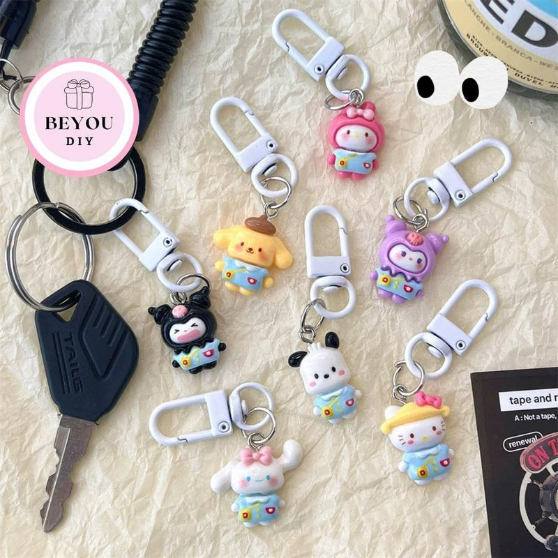 Детский милый Sanrio с пряжкой в ​​виде омара, оригинальная школьная сумка, подвеска для девочек, брелок с героями мультфильмов, подарок лучшей подруге, аксессуары