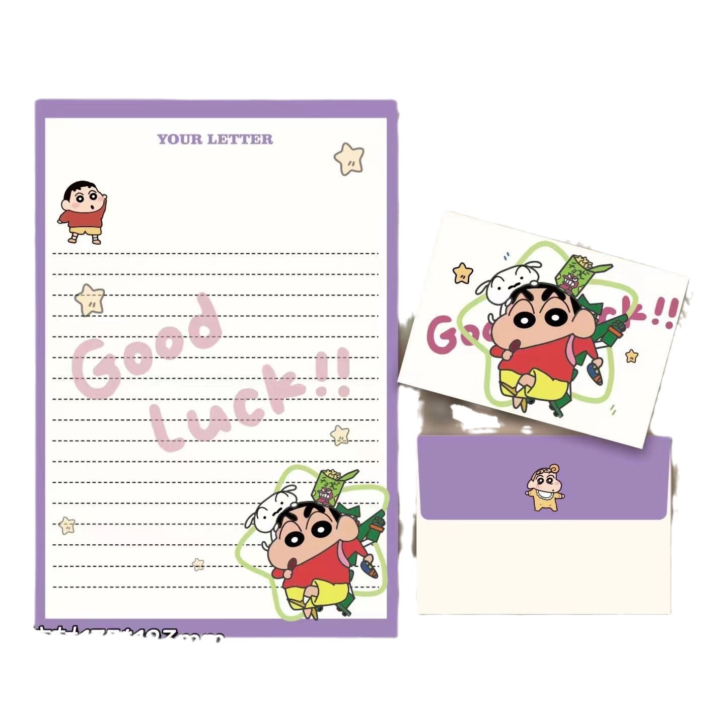 Lucky Xiaoxin-Juego de papel con letras de estilo japonés, dibujos animados de anime, estilo ins creativo, carta de cabecera, mensaje de regalo de bendición para mujer