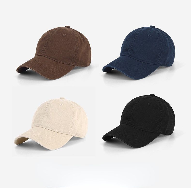 Cross-border Baseball Cap Men's Trendy Brand Solid Color Cap Autumn and Winter Big Head Wai Cap ins Trendy High Quality Cap