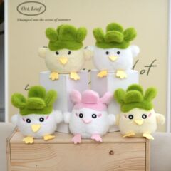 可爱蒜鸟毛绒钥匙扣创意卡通萌趣发声毛绒玩具包包装饰毛绒玩具