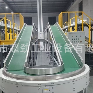 废旧电池拆解输送线 电池分解输送机 U型环型单边双边皮带输送线