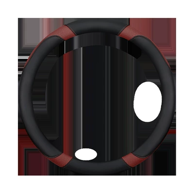 Steering wheel cover – Full Leather Steering Wheel Cover, Suitable - a018-black-wine-red-38cm