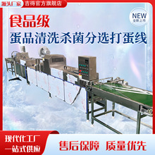 洗蛋机蛋品清洗杀菌喷码分选成套流水线 蛋品加工成套设备 食品级