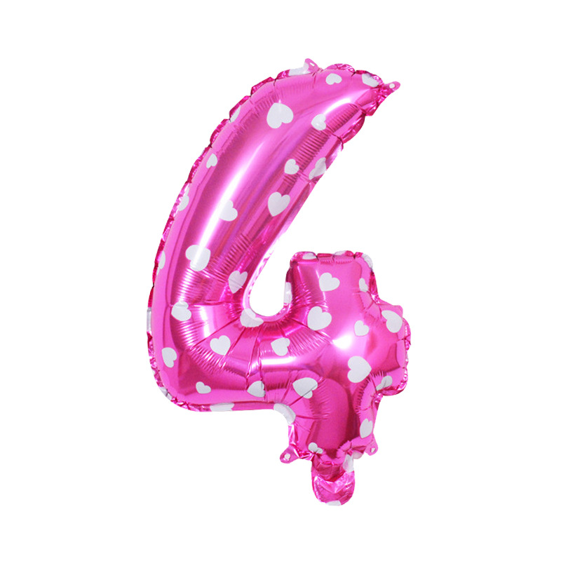 32 pulgadas nuevo globo digital Rosa rojo caramelo digital medio digital transfronterizo nuevo globo de helio puede flotar vacío