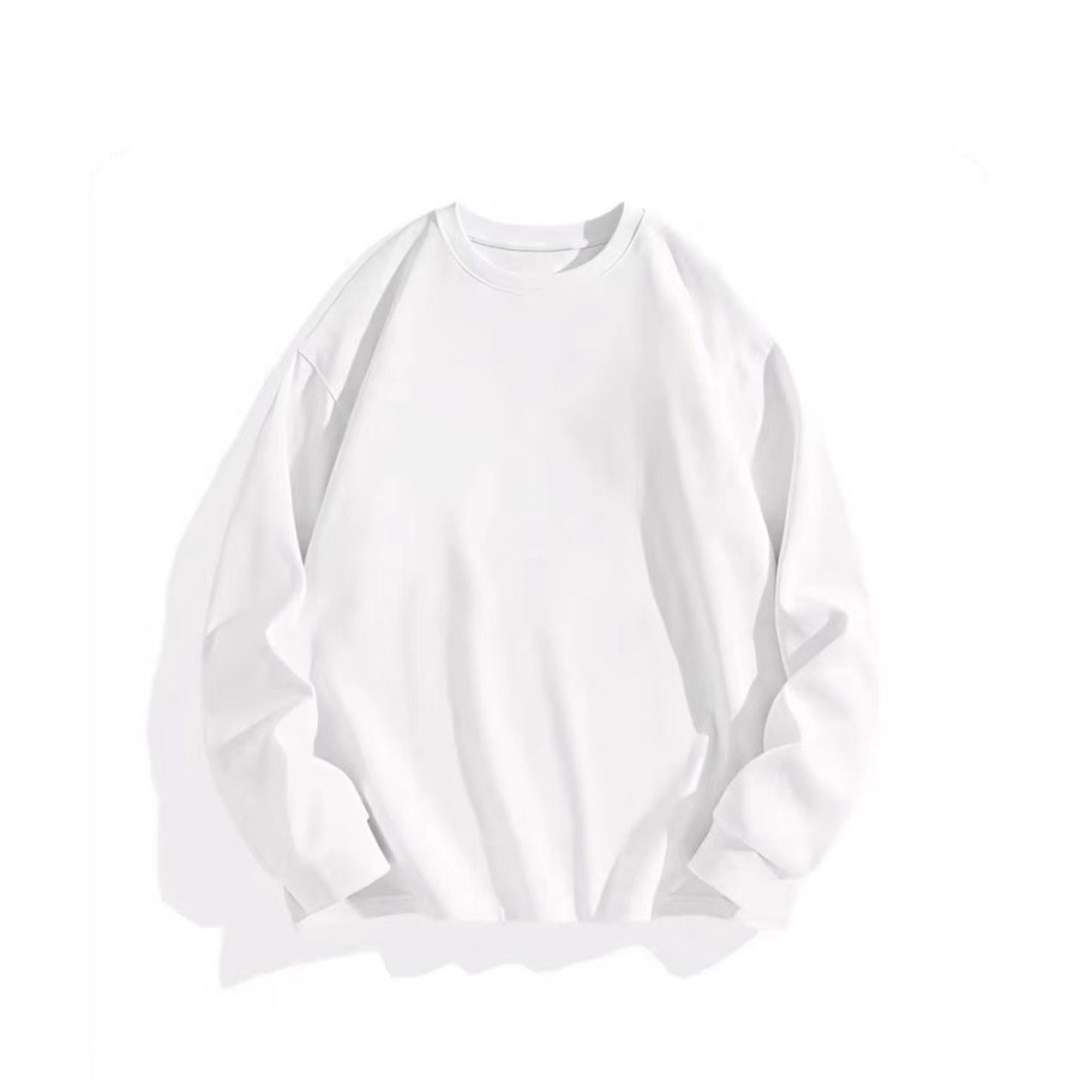 화이트 [면 400G 긴팔] 두꺼운 버전
