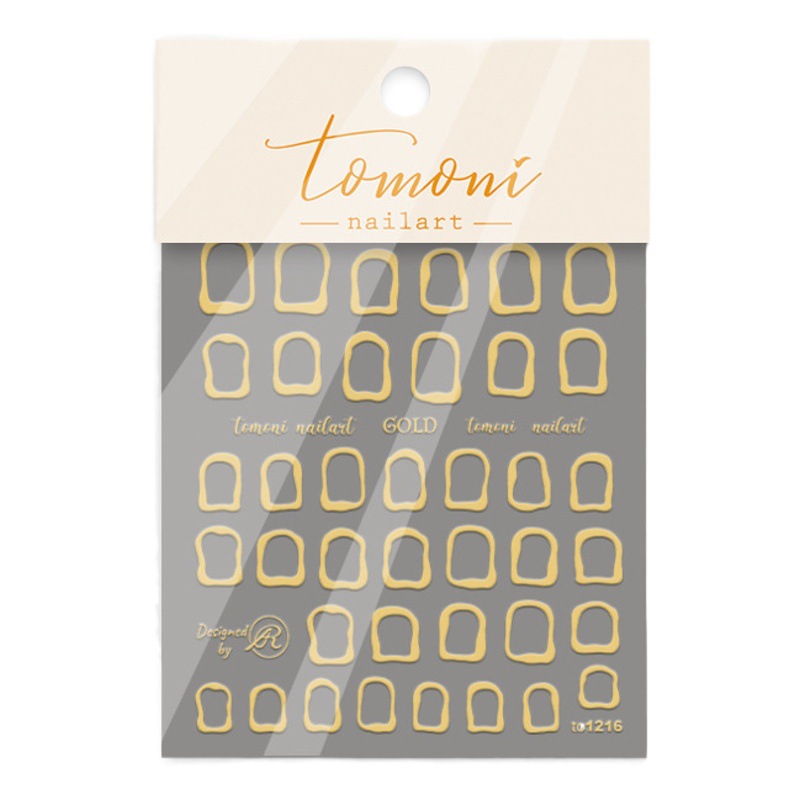 Manicura Internet celebridad anillo de metal hueco japonés popular láser oro y plata metal ultrafino dorado tridimensional marco de fotos irregular