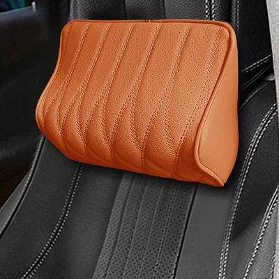 Seat cushion, seat cover: Light Luxury Increased Summer Driving - neck-pillow-hermes-orange