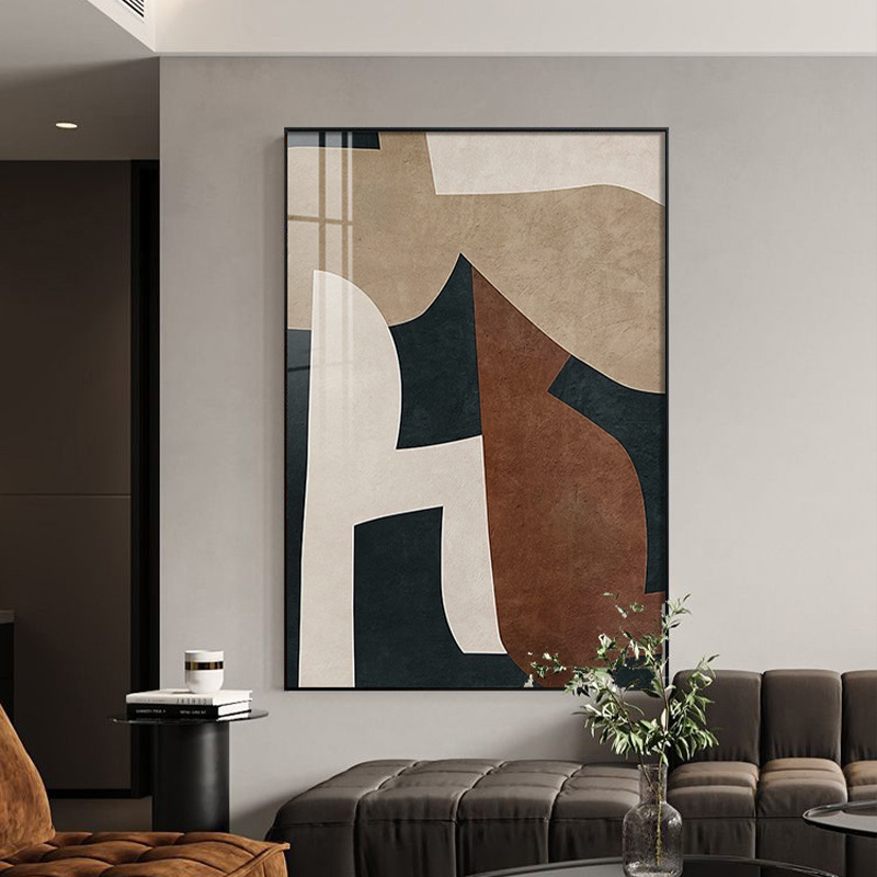 Abstract Cream Style Living Room Decorative Painting Porch Corridor Hanging Painting Art Simple Sofa Background Wall Murals Silent Style