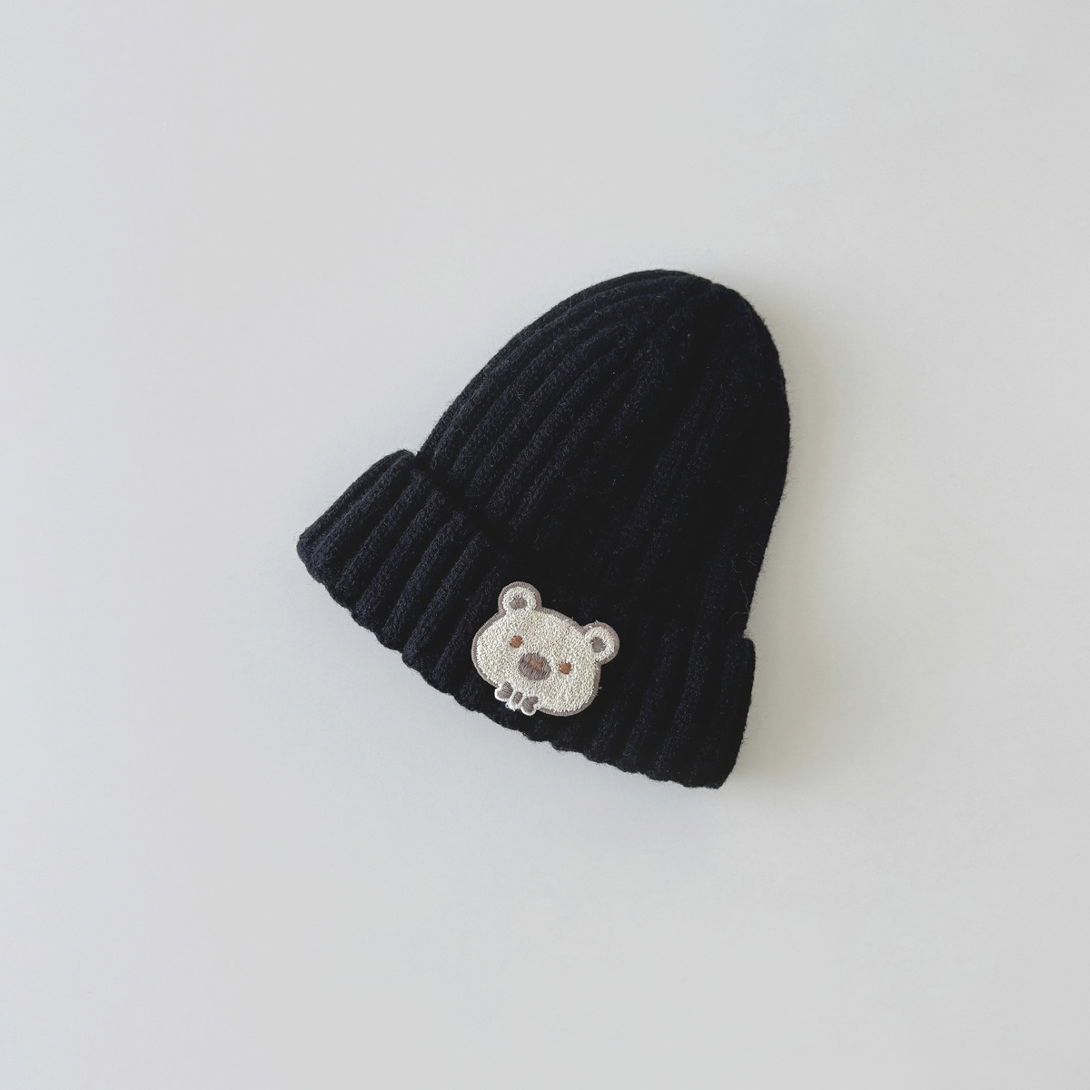 Unisex Babymütze Süße Bär Melonenschale Strickmütze für Kinder_voghion.com