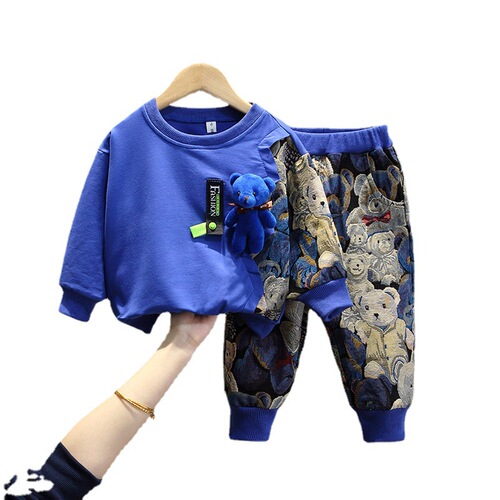 421 Boys Suit Spring and Autumn  New Children's Clothes Trendy Handsome Fashionable Baby Spring Clothes Western Style Children's Clothes
