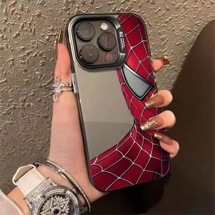 Fashionable Brand Spider-Man Suitable for 15Pro Apple 16Promax Mobile Phone Case Iphone14 European and American 13Pro Cool 12