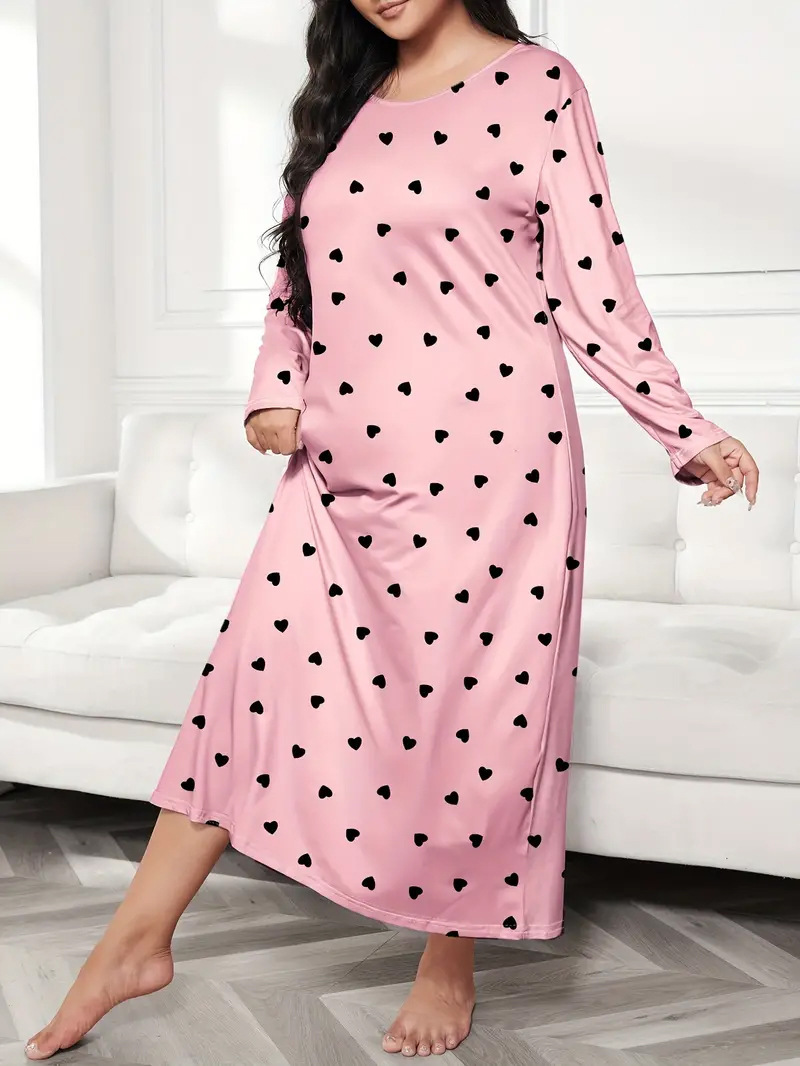 Camisón Largo de Talla Grande con Estampado de Mariposas y Hombros Caídos, Estilo Europeo y Americano 2025, para Mujer, TEMU Amazon