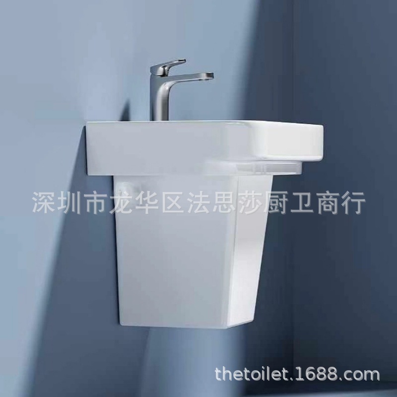 [럭셔리세트] 세라믹 기둥 세면대 + 하드웨어 액세서리 + 스마트 거울