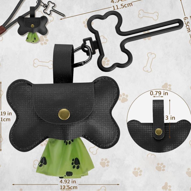 Outdoor Dog Walking Bag Pet Garbage Bag Dispenser Multi-color Can Hang Leash Picking Bag Storage Bag