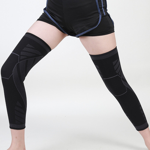 Geometric knee pads with extended geometric leg compression knee pads for basketball sports leg pads outdoor cycling leg pads covering the entire leg