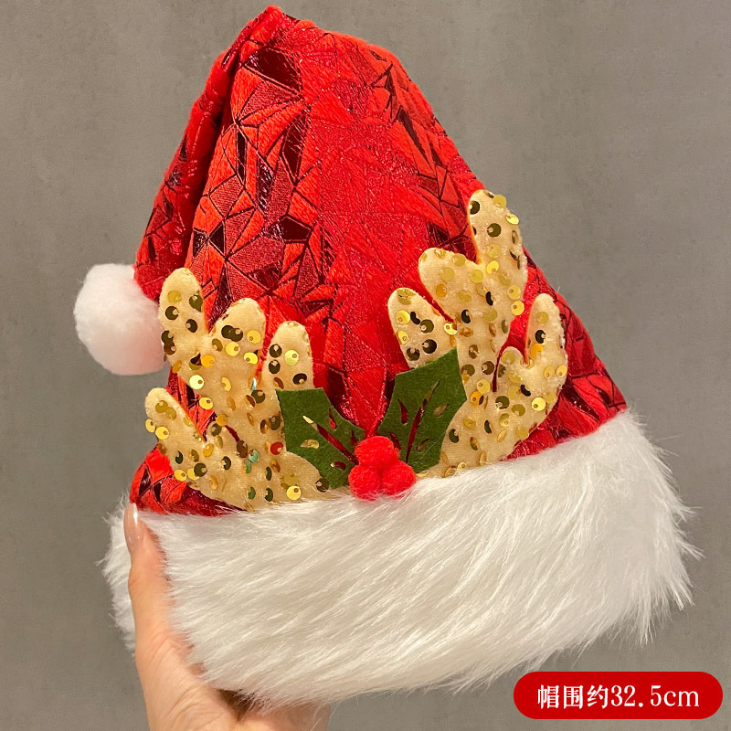 卸売りかわいいクリスマス帽子供成人サンタクロース帽子祝日衣装祝日プレゼントぬいぐるみ雪人帽|undefined