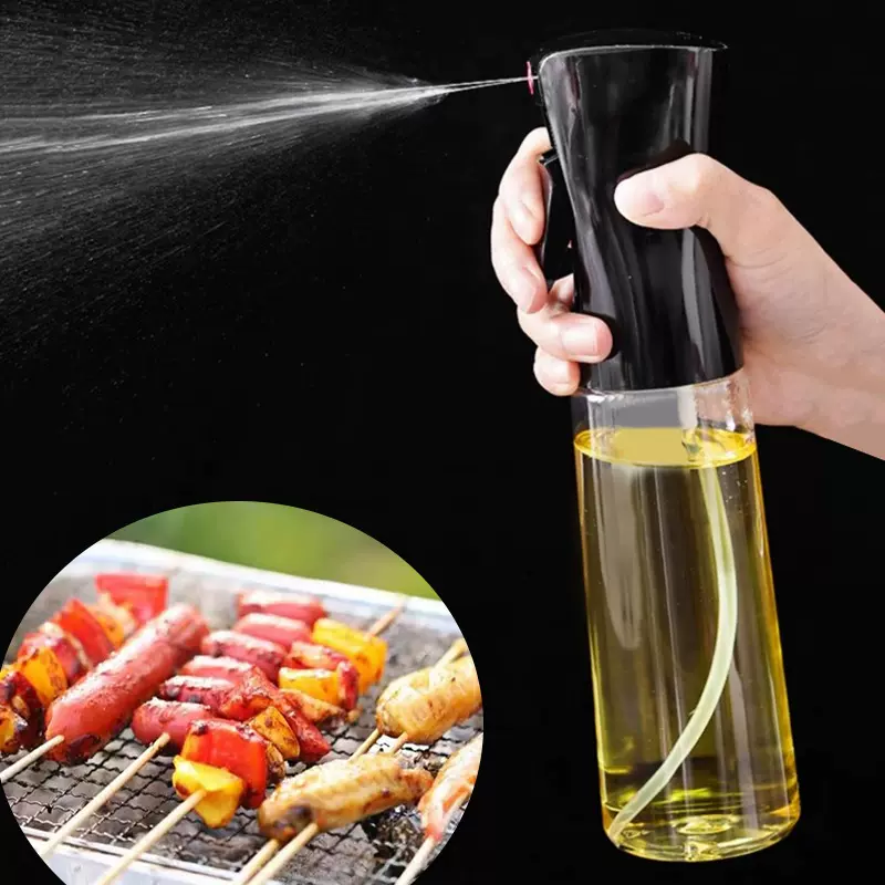 厨房按压式喷雾控油瓶烧烤油壶家用透明喷油瓶空气炸锅喷油壶批发