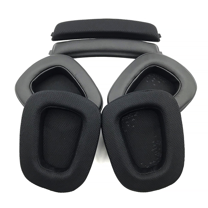 Suitable for Logitech G633 G933 Headphone Covers G399S Ear Pads Breathable Mesh Sponge Cover Leather Pads Suitable for Logitech G633 G933 Headphone Covers G399S Ear Pads Breathable Mesh Sponge Cover Leather Pads