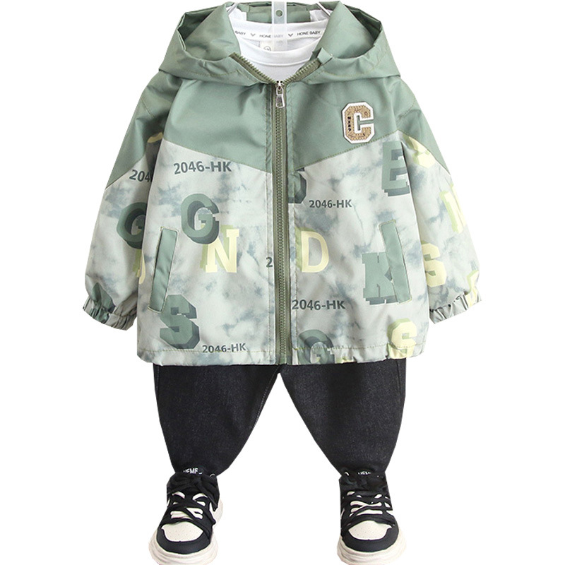 5974 Chaquetas de otoño para niños Chaquetas de estilo occidental para niños 2025 Nuevo estilo de primavera y otoño para bebés Chaquetas de moda