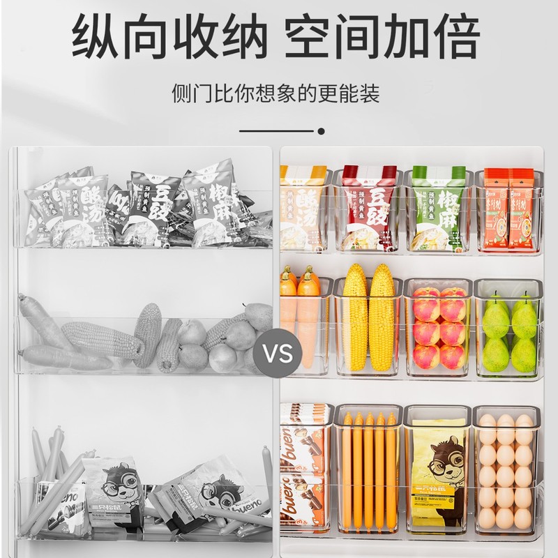 冰箱侧门收纳盒厨房整理盒子内侧专用果蔬鸡蛋食品级置物架储存盒|undefined