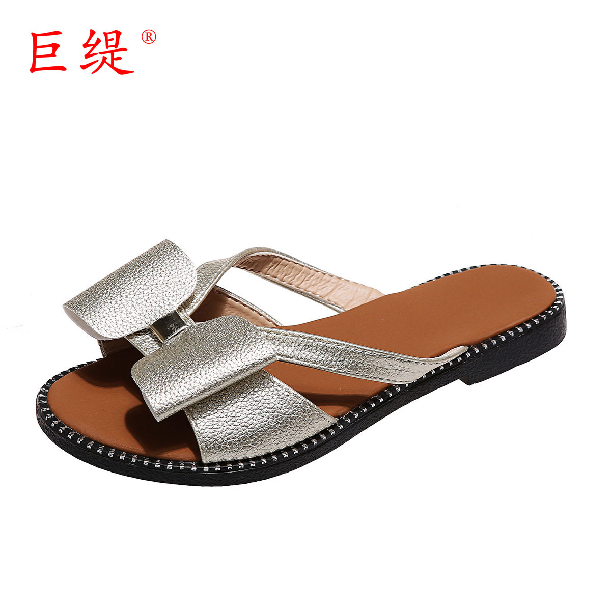 Justi 2022 Summer New Flats Sandals Wish Amazon Export Large Size Women's Shoes Woman Shoes