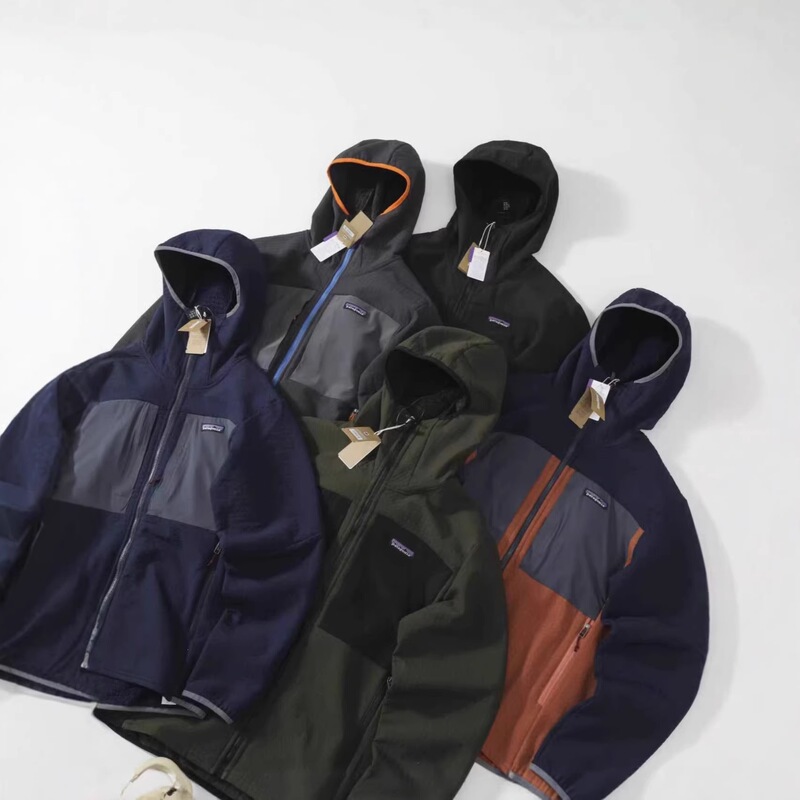 Cross-border supply Pata R2 men's and women's autumn and winter fleece-lined sports zip-up hooded sweatshirt for couples