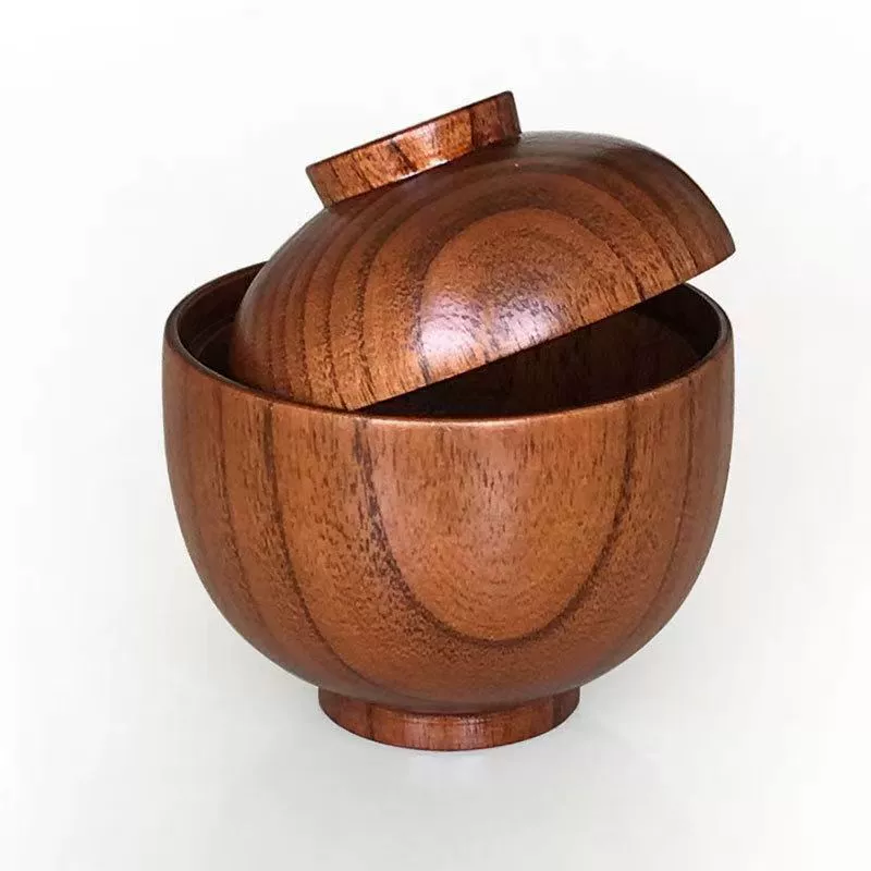 Japanese -style jujube wooden bowl with household wooden bowl adult children's wooden bowl round small bowl manufacturers direct selling spot spot wholesale