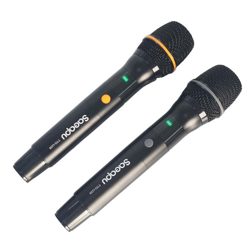 メーカー TTD-U28B ユニバーサルマイク ホーム アウトドア 充電式 プロ カラオケ ワイヤレス マイク 1 対 2|undefined