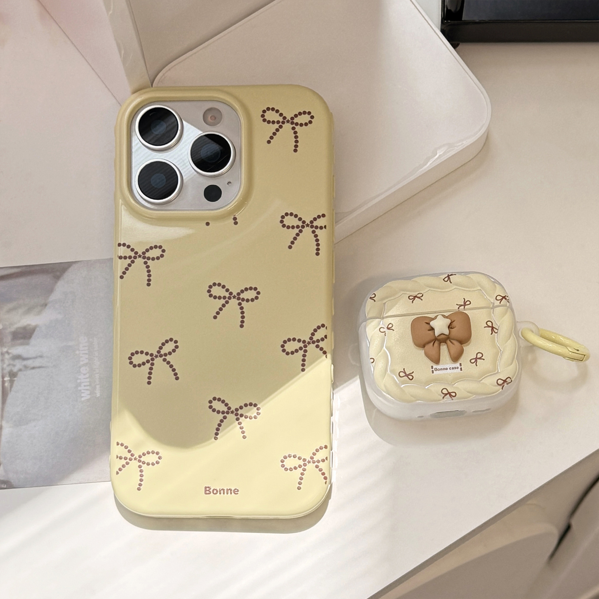 Arco marrón para Apple AirPods Pro2 cubierta 4 generación nueva 3 generación auriculares Bluetooth 1 / 2 colgante