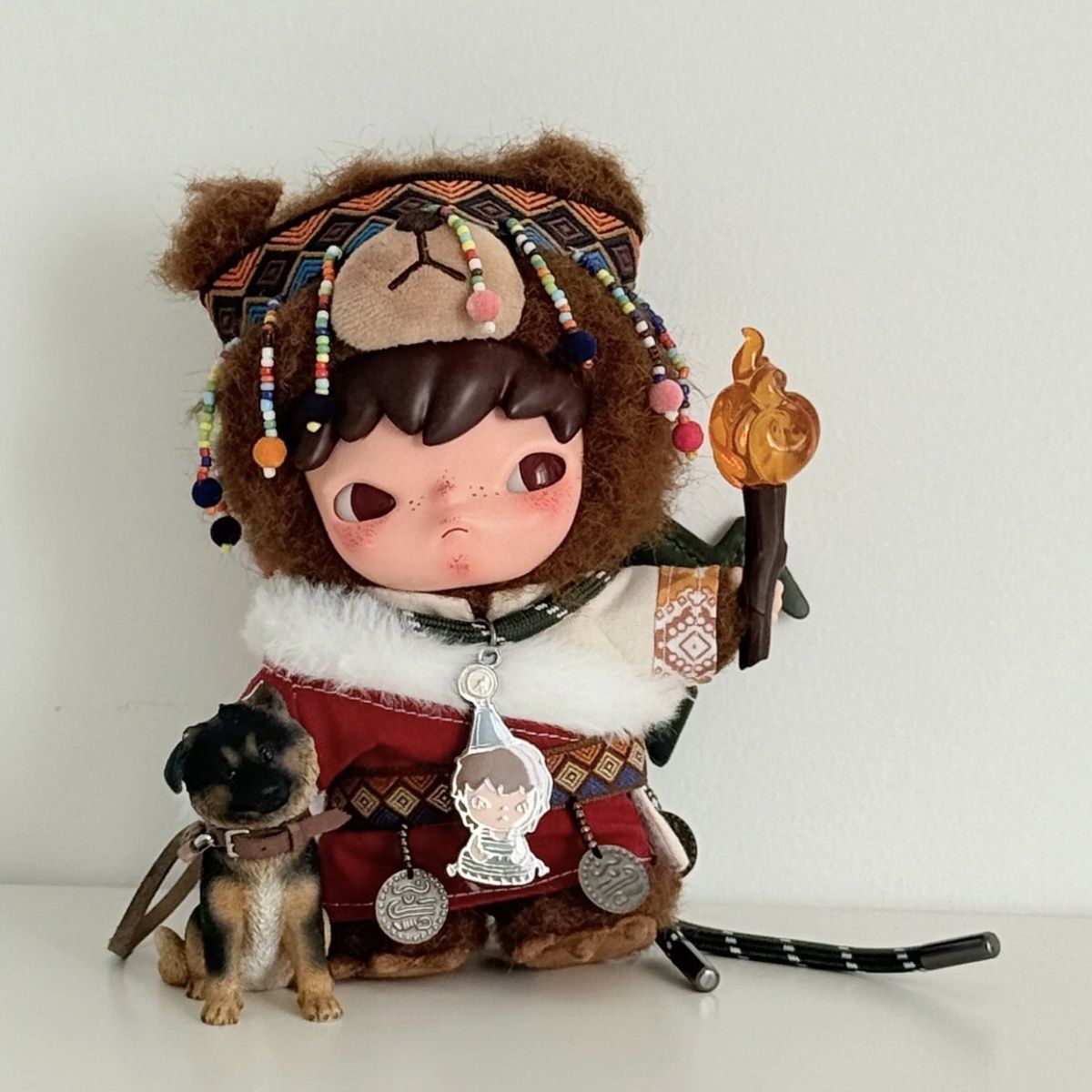 Only Baby Clothes] Suitable for Vinyl Dolls, Baby Clothes for Fighting for Joy, Plush Dolls Wearing Traditional Xizang Clothing