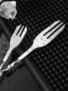 ✅ Stainless Steel Long Bar Spoon 32cm Long Handle Stirring Stick Cocktail Mixing Stick Coffee Milk Tea Stirring Spoon Bar Spoon