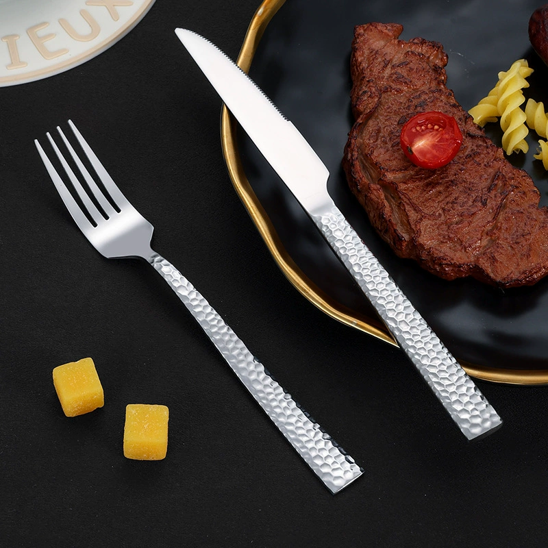 (Cross-border trading), with a forged pattern tableware stainless steel, set, Amazon