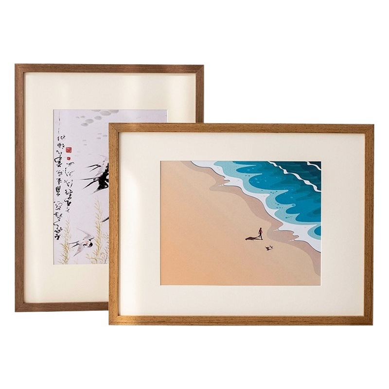 木造の絵の枠は表装して壁の4k 8kの水彩の筋理画のスケッチの写真の枠の3a 4木のスケッチのパズルのフレームの20を掛けます。