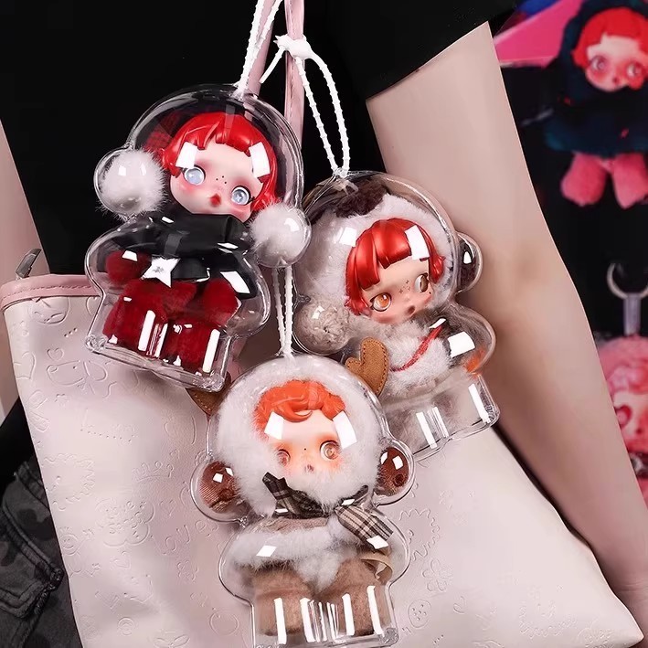 バブルマットspエナメルぬいぐるみSKULLPANDA冬楽章全透明アクリル保護カバー|undefined