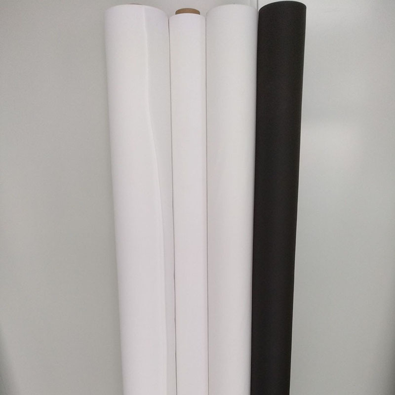 厂家供应黑白PEVA环保裹体袋面料批发 适合高周波车缝PEVA膜