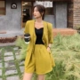 西装领薄款短袖夏季两件套