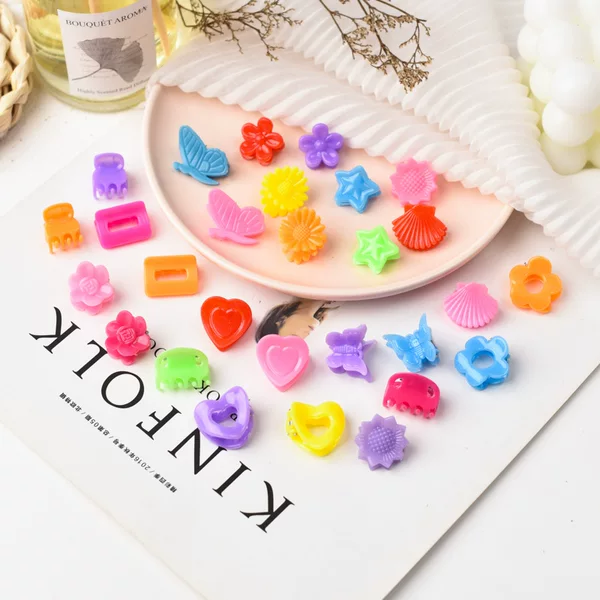 Children's small clip girls hair clip cute candy color baby hair clip Mini small butterfly hair clip wholesale