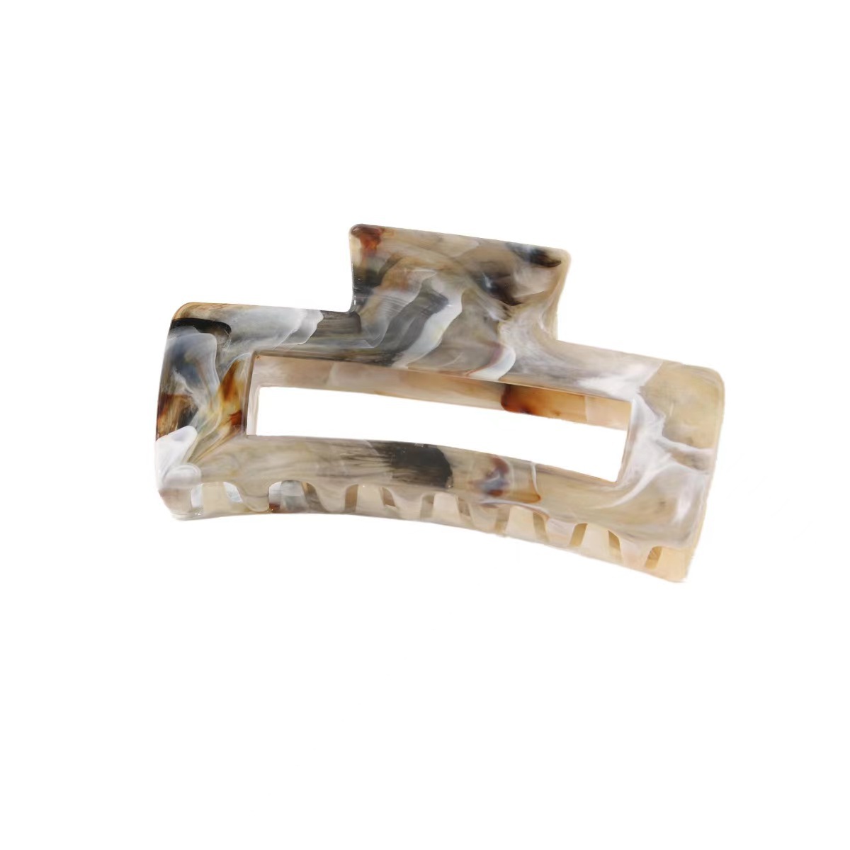 55g Weight Hair Claws Hair Accessories Type 1 Piece Quantity Holiday, Daily Occasion Plastic Material Shell, Rectangle Pattern Women's Gender Stoving Varnish Design Casual, Simple Style Style Women's Casual Simple Style Shell Rectangle Plastic Stoving Varnish Hair Claws 16