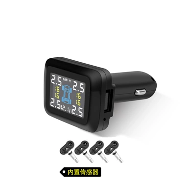 Tire pressure monitoring system type tire pressure - english-version-ty09-cigarette-lighter-type-built-in