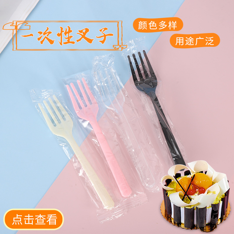 disposable plastic dessert fork