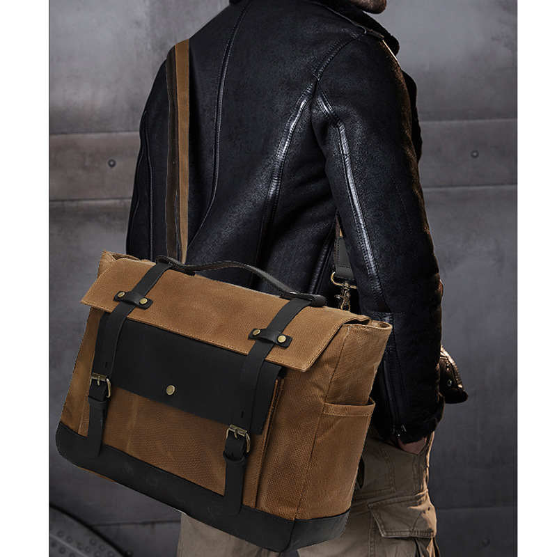 Bolsa de motocicleta desmontable, bolsa a prueba de rociadores, bolsa de equipaje, bolsa de trasera, equipo de ciclismo, hombro único con cuero de cabeza