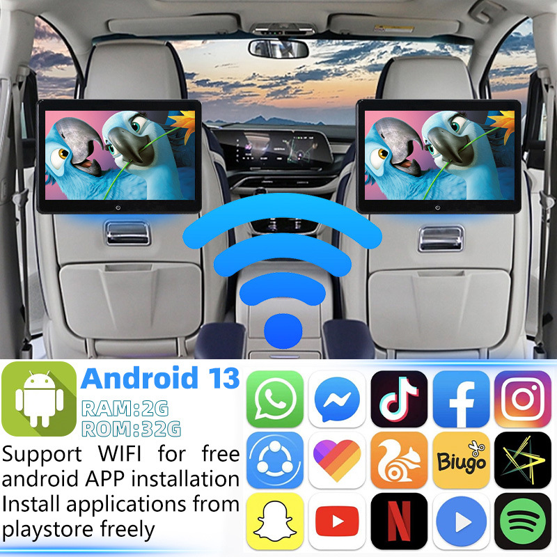 10.1inch External Android Monitor 13.3inch Headrest Android Monitor 11.6inch Headrest Mp5 Monitor