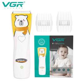 VGR152跨境儿童卡通理发器IPX7水洗陶瓷刀头电推剪婴儿家用剃发器